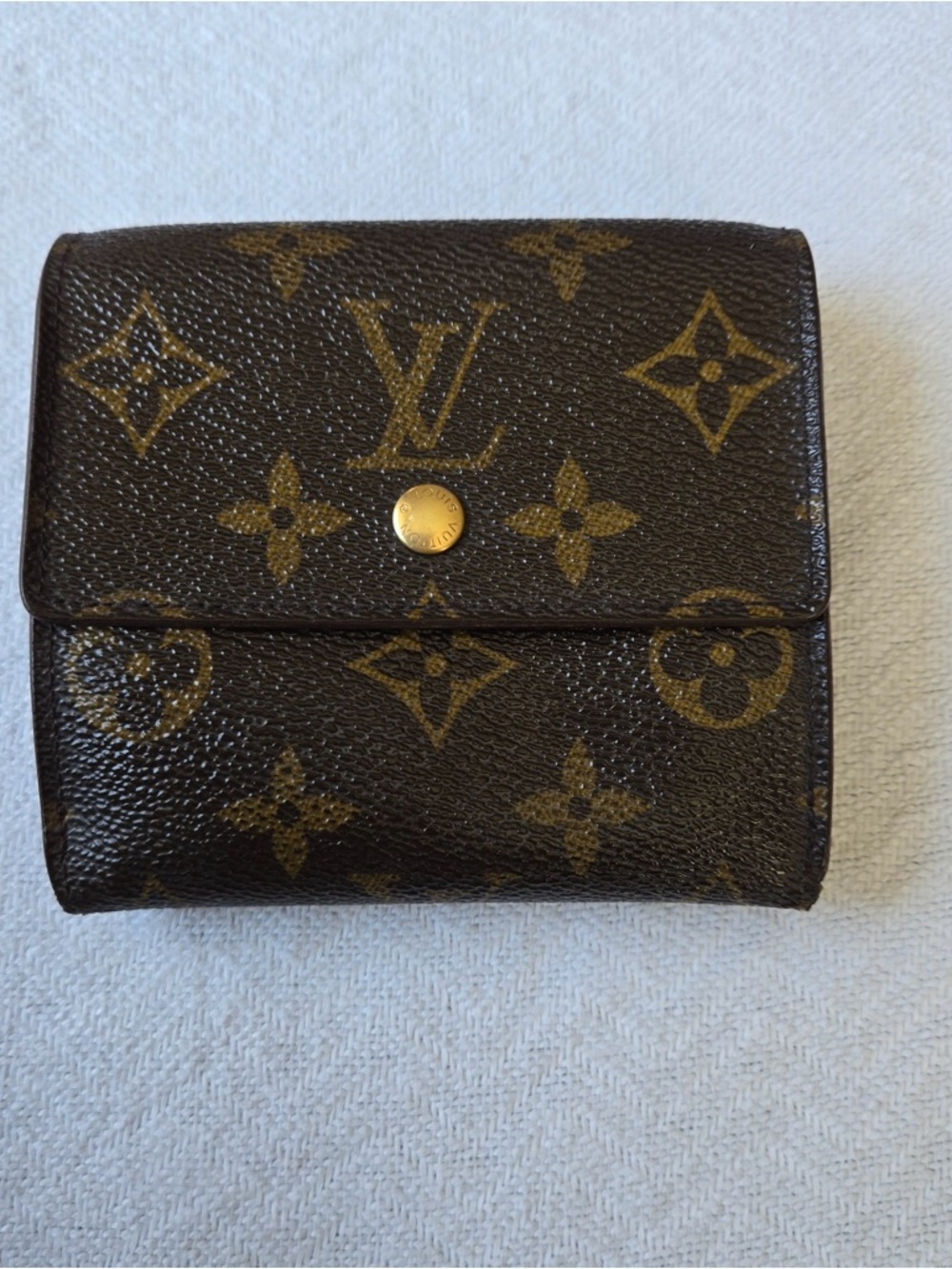 Louis Vuitton Monogram Snap Wallet - Brown/Gold (Elise Wallet)
